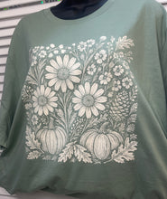 Load image into Gallery viewer, Fall Floral Pumpkin&#39;s T-Shirt
