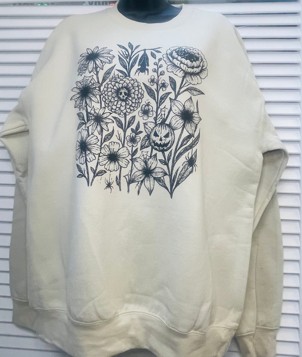 Spooky Floral Crew Neck